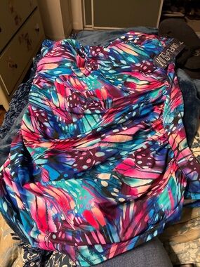 Colorful Abstract Swimwear with Tag